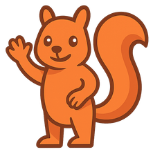 Signal Squirrel mascot greeting visitors